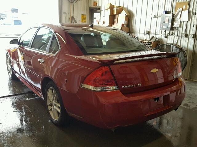 2G1WC5E37D1246032 - 2013 CHEVROLET IMPALA RED photo 3
