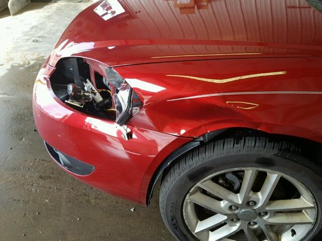 2G1WC5E37D1246032 - 2013 CHEVROLET IMPALA RED photo 9