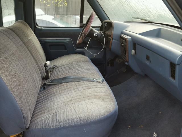 1FTEX15N3JKA59254 - 1988 FORD F150 BLUE photo 5