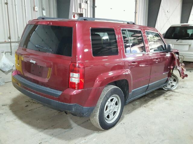 1J4NF1GB4BD212598 - 2011 JEEP PATRIOT SP RED photo 4