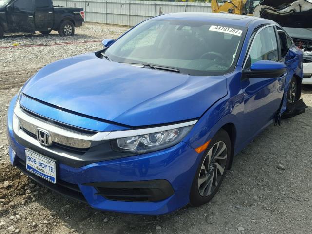 19XFC2F78HE061309 - 2017 HONDA CIVIC EX BLUE photo 2