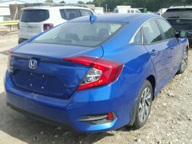 19XFC2F78HE061309 - 2017 HONDA CIVIC EX BLUE photo 4