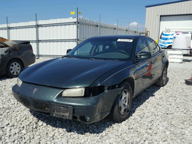 1G2WJ52M3XF252664 - 1999 PONTIAC GRAND PRIX GREEN photo 2