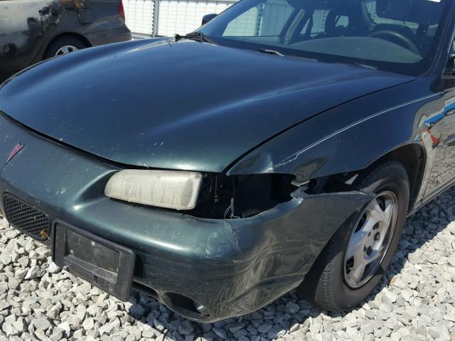 1G2WJ52M3XF252664 - 1999 PONTIAC GRAND PRIX GREEN photo 9