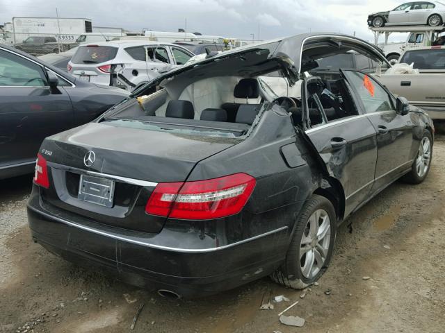 WDDHF5GB9BA325660 - 2011 MERCEDES-BENZ E 350 BLACK photo 4