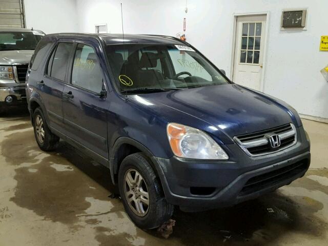 JHLRD78832C045162 - 2002 HONDA CR-V EX BLUE photo 1