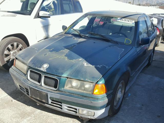 WBACB4317PFL09262 - 1993 BMW 325 I AUTO GREEN photo 2