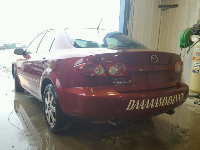 1YVFP80C955M44075 - 2005 MAZDA 6 RED photo 3