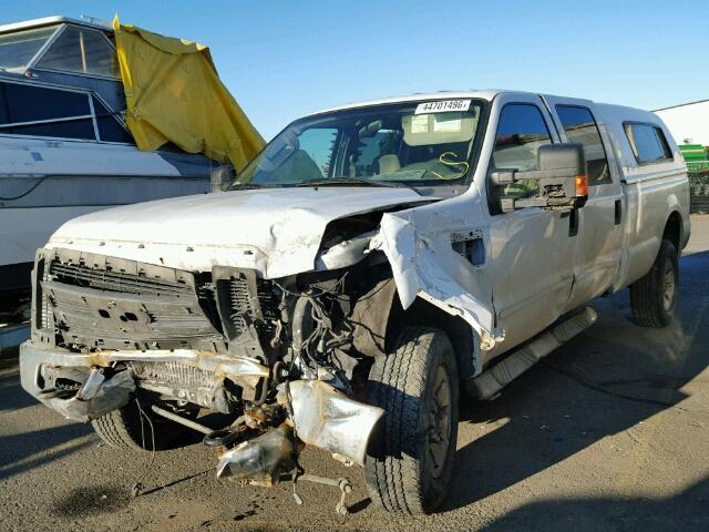 1FTWW31R08EA30654 - 2008 FORD F350 SRW S WHITE photo 2