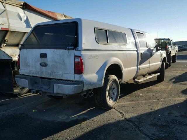 1FTWW31R08EA30654 - 2008 FORD F350 SRW S WHITE photo 4