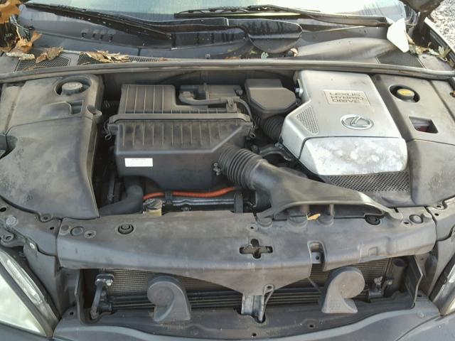 JTJGW31U372001705 - 2007 LEXUS RX 400H BLACK photo 7