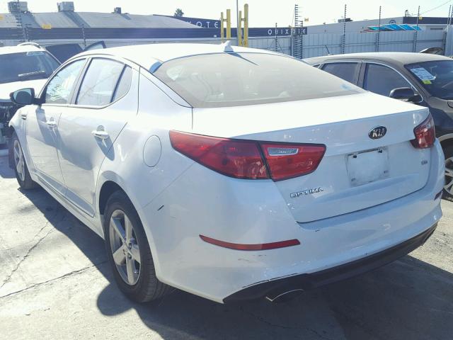 5XXGM4A74FG513393 - 2015 KIA OPTIMA LX WHITE photo 3