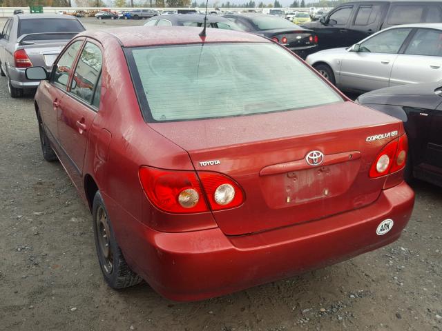 1NXBR32E38Z996869 - 2008 TOYOTA COROLLA CE RED photo 3