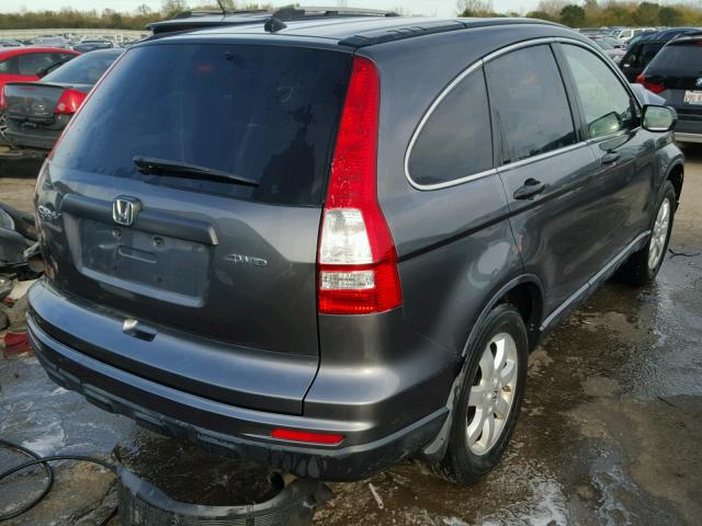 JHLRE4H49BC010988 - 2011 HONDA CR-V SE GRAY photo 4