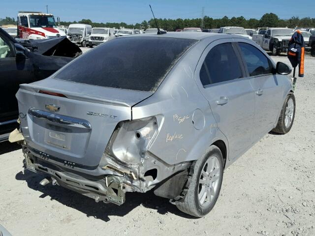 1G1JC5SH5D4163925 - 2013 CHEVROLET SONIC LT SILVER photo 4