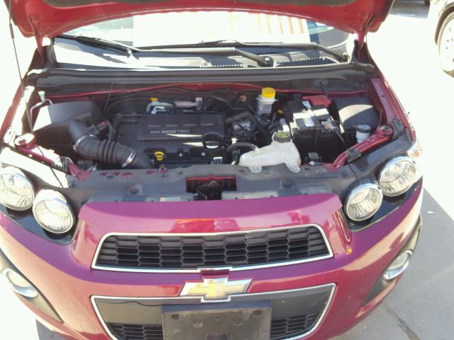 1G1JC5SB1E4130305 - 2014 CHEVROLET SONIC PINK photo 7