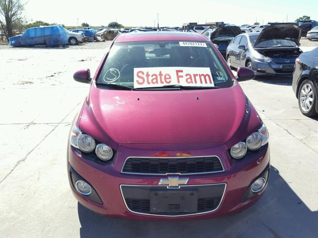 1G1JC5SB1E4130305 - 2014 CHEVROLET SONIC PINK photo 9