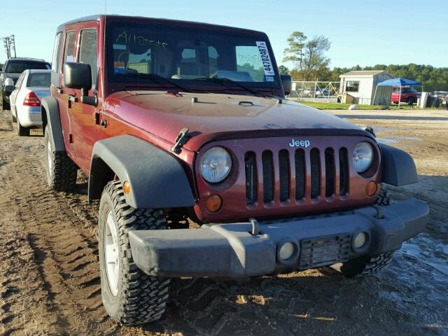 1J4GA39108L642697 - 2008 JEEP WRANGLER U RED photo 1