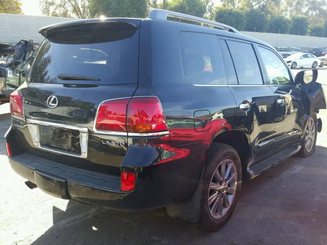 JTJHY7AX2A4053869 - 2010 LEXUS LX 570 BLACK photo 4