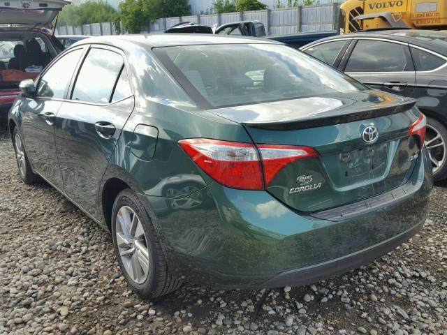 5YFBPRHEXFP337315 - 2015 TOYOTA COROLLA EC GREEN photo 3