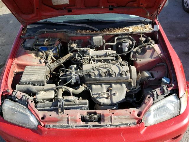 2HGEH2375RH513418 - 1994 HONDA CIVIC VX RED photo 7