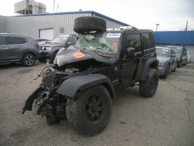 1C4AJWAG4EL232302 - 2014 JEEP WRANGLER S BLACK photo 2