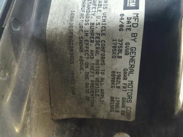 1G8AJ55F06Z203965 - 2006 SATURN ION LEVEL GRAY photo 10