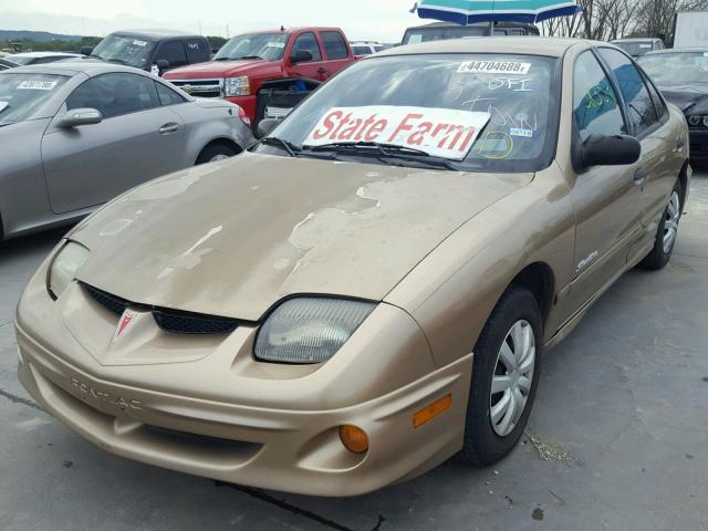 1G2JB524XY7195284 - 2000 PONTIAC SUNFIRE SE GOLD photo 2