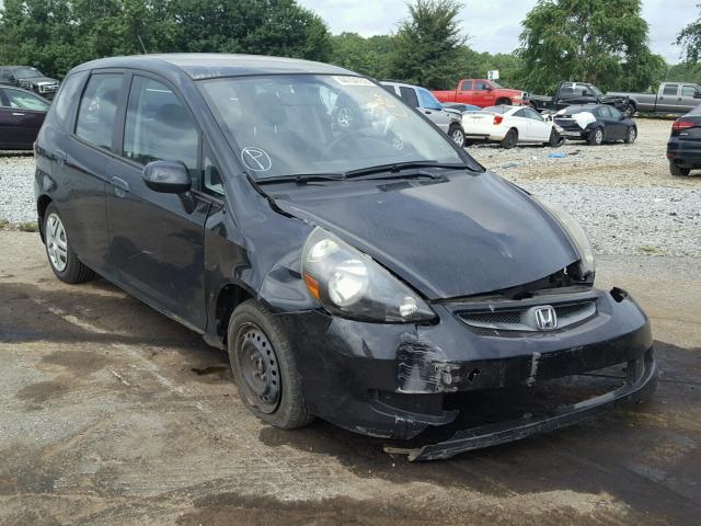 JHMGD37498S071449 - 2008 HONDA FIT BLACK photo 1