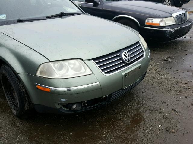 WVWVD63B03E123847 - 2003 VOLKSWAGEN PASSAT GLS GREEN photo 9