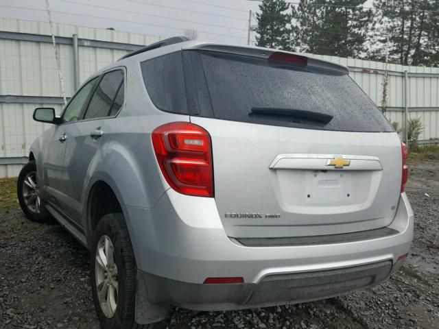 2GNFLFEK4H6290719 - 2017 CHEVROLET EQUINOX LT SILVER photo 3