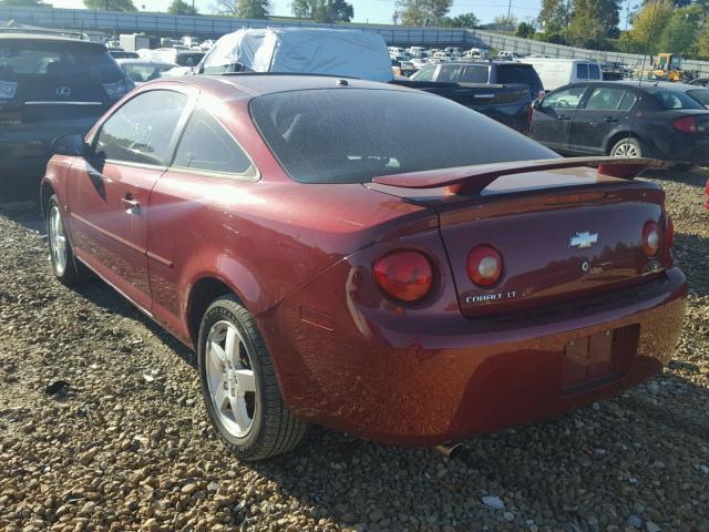 1G1AL15F177366929 - 2007 CHEVROLET COBALT LT RED photo 3