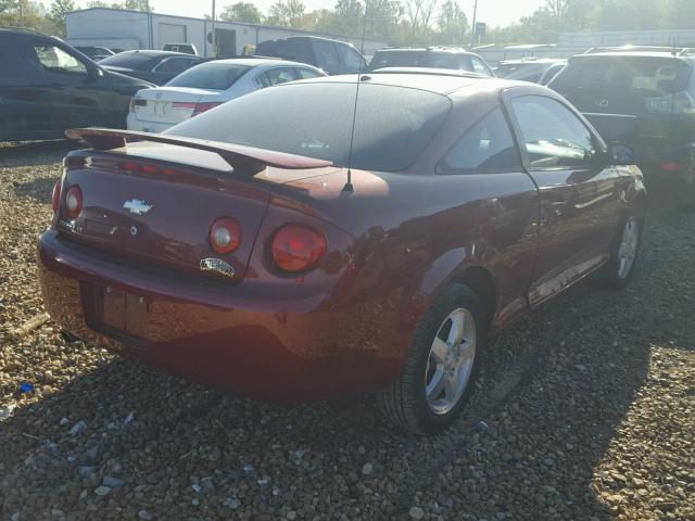 1G1AL15F177366929 - 2007 CHEVROLET COBALT LT RED photo 4