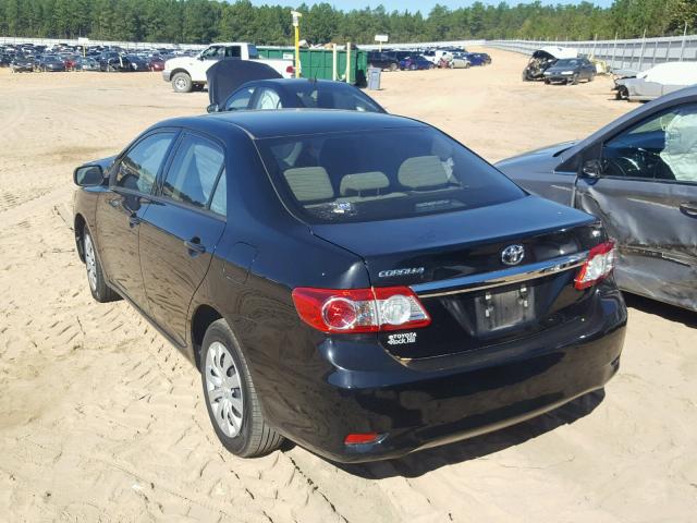 2T1BU4EE6CC884478 - 2012 TOYOTA COROLLA BA BLACK photo 3