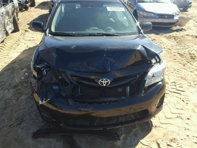 2T1BU4EE6CC884478 - 2012 TOYOTA COROLLA BA BLACK photo 9