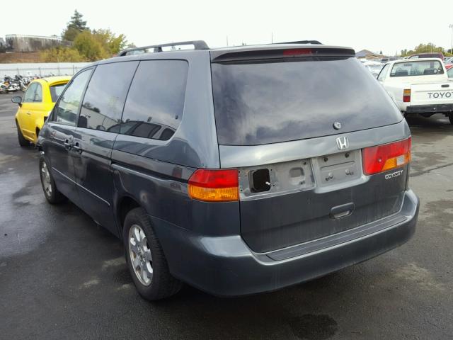 5FNRL18693B032870 - 2003 HONDA ODYSSEY GRAY photo 3