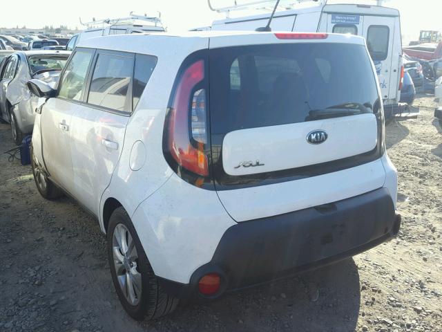 KNDJP3A54E7058087 - 2014 KIA SOUL + WHITE photo 3