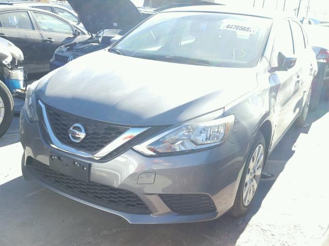 3N1AB7AP9GY337157 - 2016 NISSAN SENTRA S GRAY photo 2