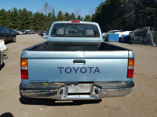 4TAUN41B1SZ013893 - 1995 TOYOTA TACOMA BLUE photo 9