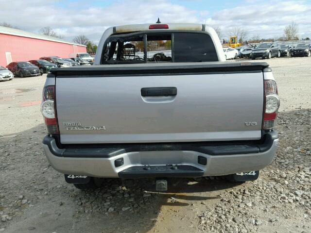 5TFLU4EN3EX086920 - 2014 TOYOTA TACOMA DOU SILVER photo 9