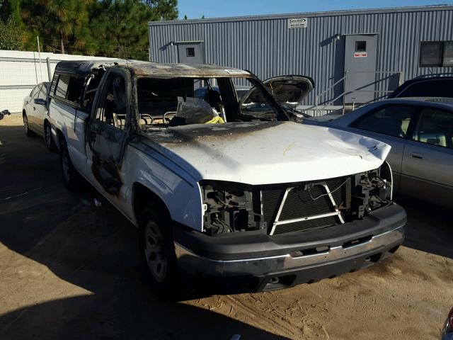 1GCEC14X16Z269641 - 2006 CHEVROLET SILVERADO WHITE photo 1