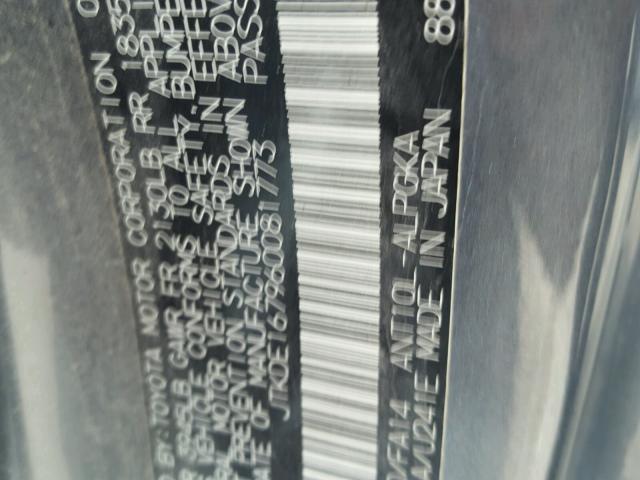 JTKDE167960081773 - 2006 TOYOTA SCION TC 灰色 照片 10