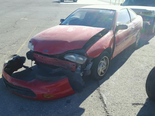 1G1JC1249T7148749 - 1996 CHEVROLET CAVALIER RED photo 2