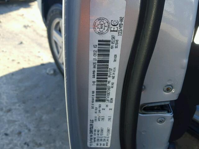 1J8FT47038D734837 - 2008 JEEP COMPASS SP SILVER photo 10