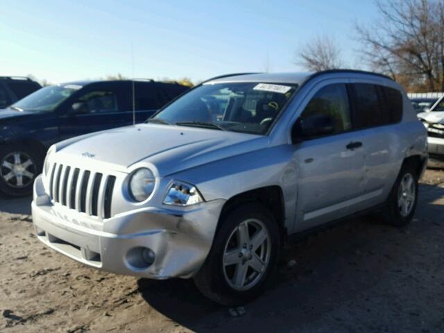 1J8FT47038D734837 - 2008 JEEP COMPASS SP SILVER photo 2