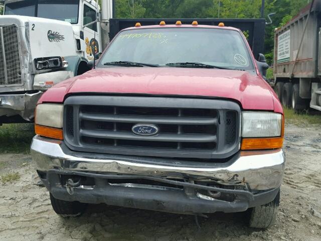 1FDXF46F6XED92605 - 1999 FORD F450 SUPER RED photo 9