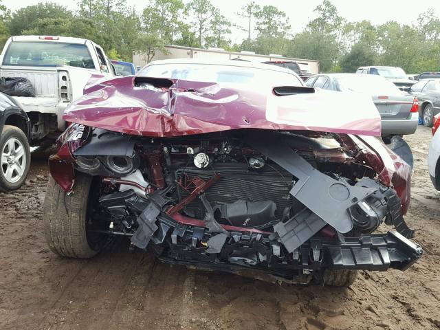 2C3CDZAG7HH548901 - 2017 DODGE CHALLENGER BURGUNDY photo 9