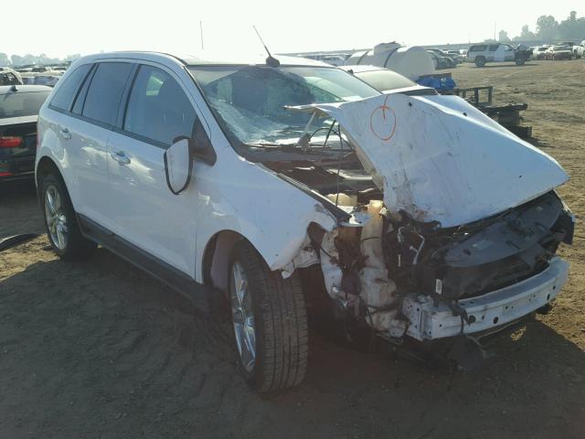 2FMDK3J92EBA58106 - 2014 FORD EDGE SEL WHITE photo 1