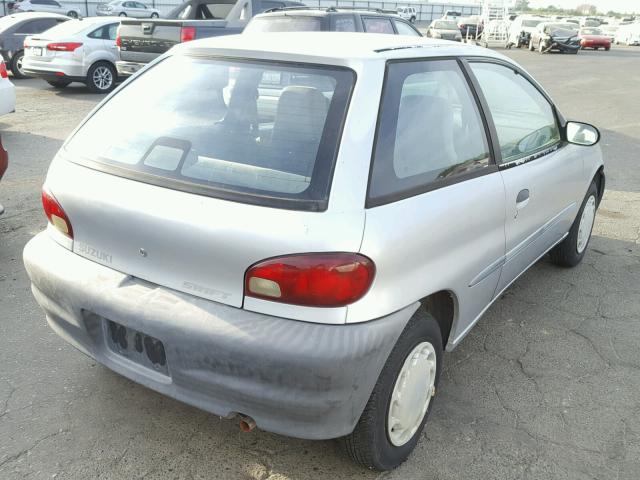 2S2AB21H316604462 - 2001 SUZUKI SWIFT BASE SILVER photo 4