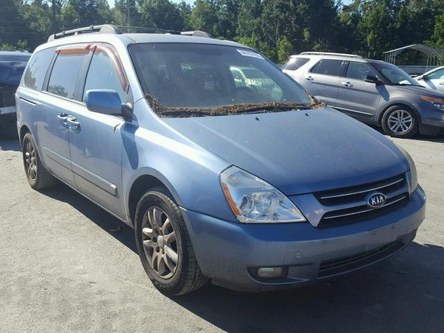 KNDMB233966047918 - 2006 KIA SEDONA EX BLUE photo 1